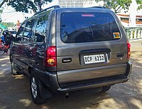 Isuzu Crosswind rear view