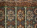 Detailansicht der Innenfassade der Medersa Ben Youssef