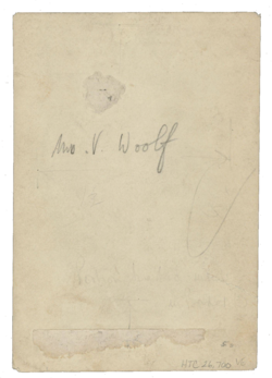 Virginia Woolfs signatur