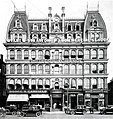 Historical campus building in Providence, RI with old Bryant & Stratton Commercial School sign.