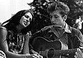 With Joan Baez during Civil Rights March on Washington D.C., 1963