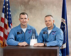 v.l. David Scott und Neil Armstrong