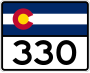 State Highway 330 marker