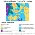 Image 16Köppen climate types of Wyoming, using 1991-2020 climate normals (from Wyoming)