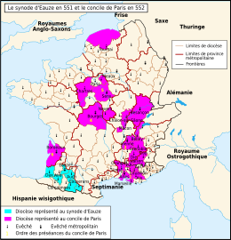 Vascon Synod of Eauze (551) and Council of Paris (552).