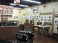 Interior historical displays at the Heart of Dixie Railroad Museum.