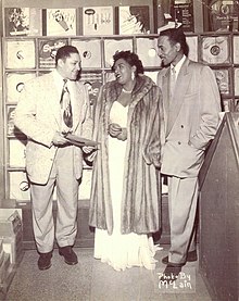 John Dolphin and Billie Holiday at Dolphin's Of Hollywood