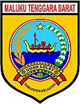 Emblem of Tanimbar Islands Regency used until 2019, this regency was formerly known as Western Southeast Maluku Regency.