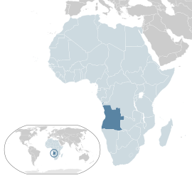 Розташування Анголи