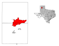 Location within the state of Texas