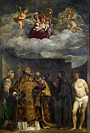 لوحة للرسام Titian Frari Madonna, 338 x 270 cm