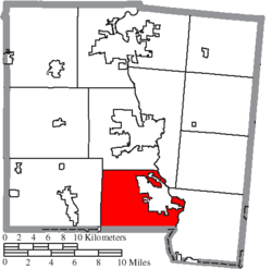 Location of Monroe Township in Miami County