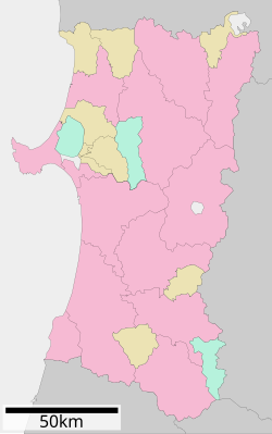 秋田县地圖
