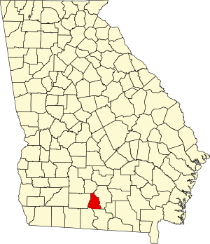 Map of Georgia highlighting Cook County