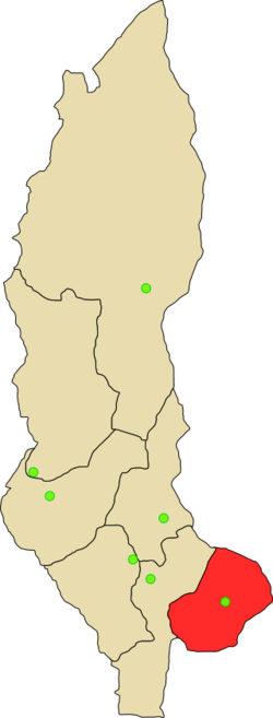 Location of Rodríguez de Mendoza Province in the Amazonas Region