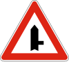 А27 Secondary road junction on the right