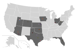 12大聯盟 locations