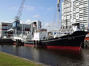 Rau IX i museihamnen i Bremen.