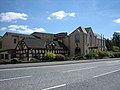 The Sheepbridge Inn, located on the last remaining single-carriageway stretch of the A1, in June 2006.