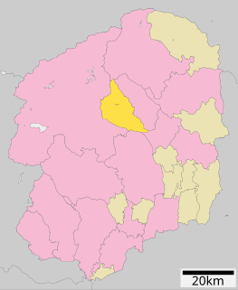 塩谷町位置図