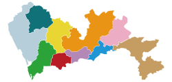 موقعیت منطقه جدید پینگشان در نقشه