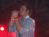 Piotr Rogucki during concert in MegaClub in Katowice.