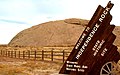 Image 63Independence Rock, a famous Wyoming landmark along the Oregon Trail (from History of Wyoming)