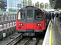 Jubilee Line 1996 tube stock at Stratford