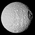 Mimas and mountain (October 22, 2016).