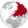 Image 26Map showing the greatest territorial extent of the Soviet Union and the sovereign states that it dominated politically, economically and militarily in 1960, after the Cuban Revolution of 1959 but before the official Sino-Soviet split of 1961 (total area: c. 35,000,000 km2) (from Soviet Union)