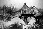 Brennende Synagoge in Eisenach am 9. November 1938