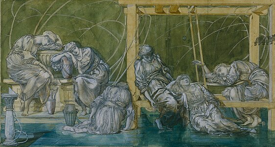 The Garden Court by Edward Burne-Jones