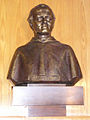 Bust of Gregor Johann Mendel at Mendel University of Agriculture and Forestry in Brno, The Czech Republic.