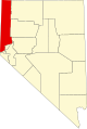 State map highlighting Washoe County