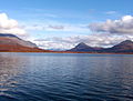 Image 7Round Tangle Lake, one of the Tangle Lakes, 2,864 feet (873 m) above sea level in interior Alaska (from Lake)