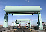 Three Bascule Bridges, Cardiff Bay Barrage