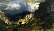 Thumbnail for File:Albert Bierstadt - A Storm in the Rocky Mountains, Mt. Rosalie - Google Art Project.jpg