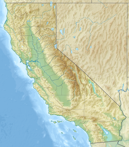 Location of Calaveras Reservoir in California, USA.