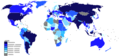 English: Agriculture value of each country 中文：各國農業產值