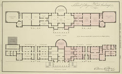 Architectural floor plans.