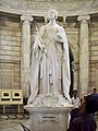 Interior of the Victoria Memorial, Kolkata (the inscription is to the right of the statue).