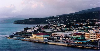 Vue de Roseau.