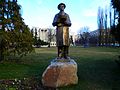 Statue of Vasa Stajić in Banovina park, March 2012