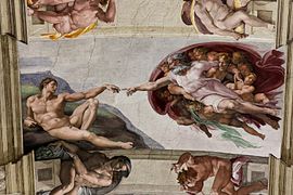 The Creation of Adam by Michelangelo