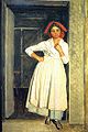 Alexander Ivanov: The Girl from Albano, standing in the doorway