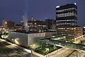 DTE Energy Headquarters at dusk