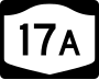 New York State Route 17A marker