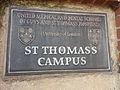 Medical school sign, St Thomas' Campus