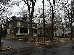 Homes along Belmont Circle in Cadwalader Heights