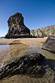 Image 27Low tide at Bedruthan Steps (from Geography of Cornwall)